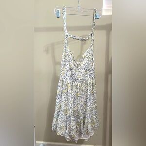 NWT ASOS Design Cage Back Floral Cotton Corset Skater